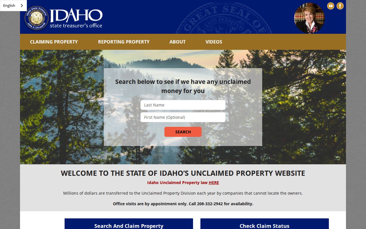 Official Idaho unclaimed property search for Caldwell name verification