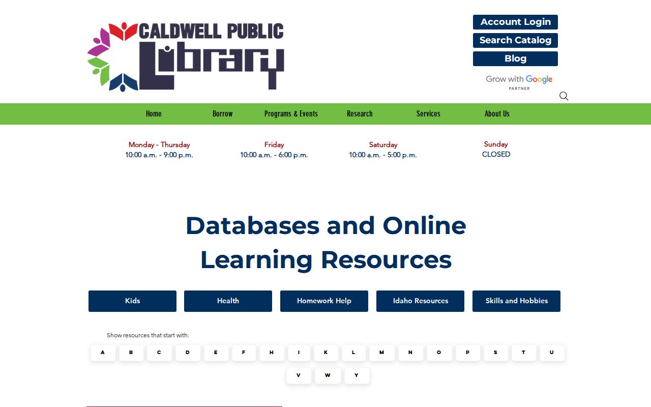 Caldwell city directory library genealogy database page