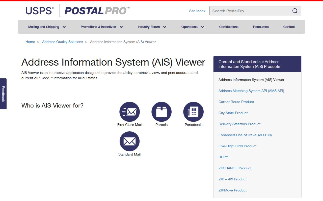 Caldwell ZIP code directory USPS AIS address viewer